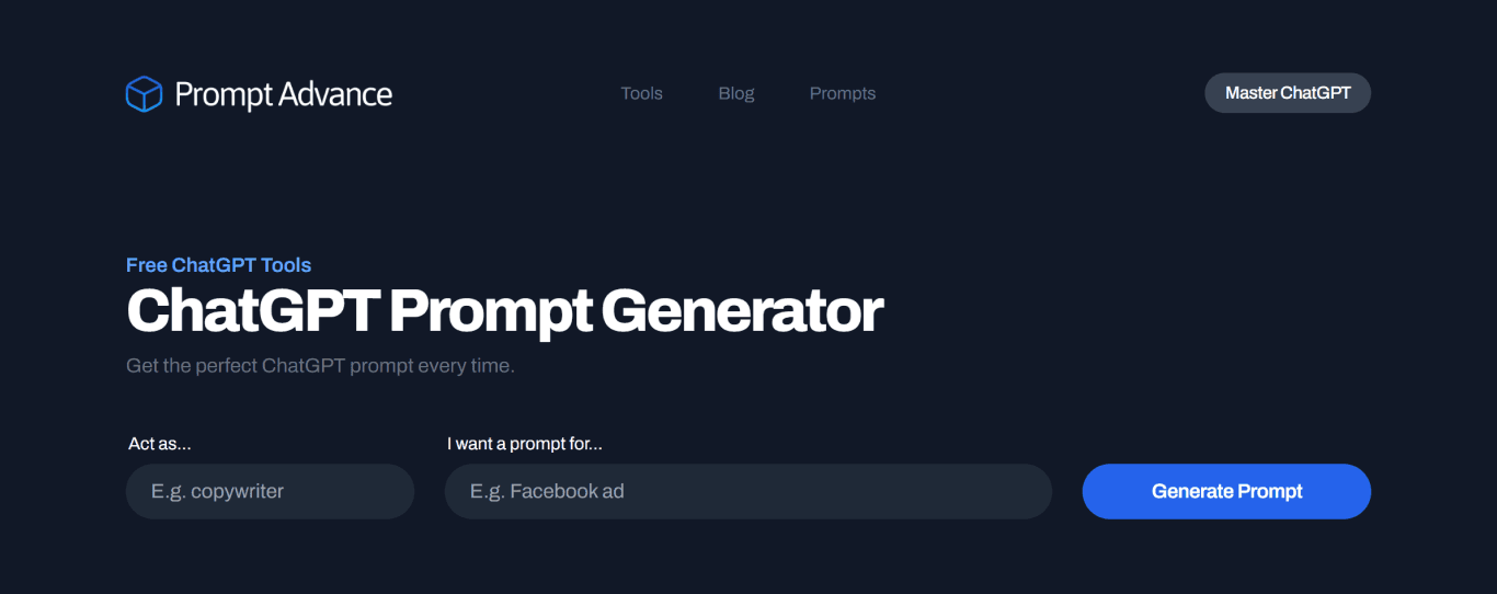 ChatGPT prompt generator