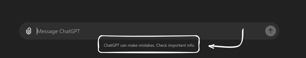 ChatGPT can make mistakes